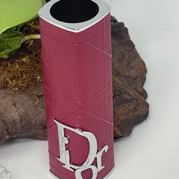 Christian Dior Addict Refillable Fashion Lipstick Case - Brick Cannage - New - Picture 2 of 3